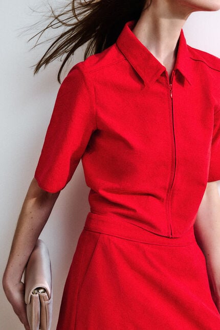 Chemise Cleonor rouge femme