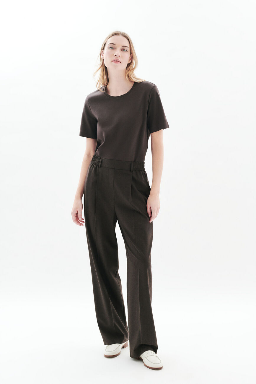 Hochgeschnittene Hose Parapente marron foncé damen