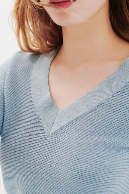Pull Mlevi bleu ciel femme