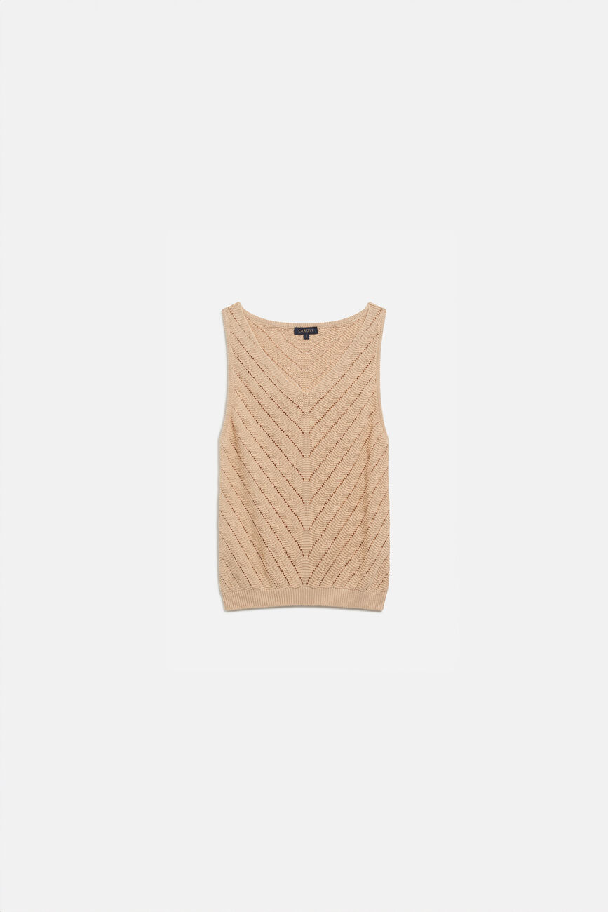manel jumper beige woman
