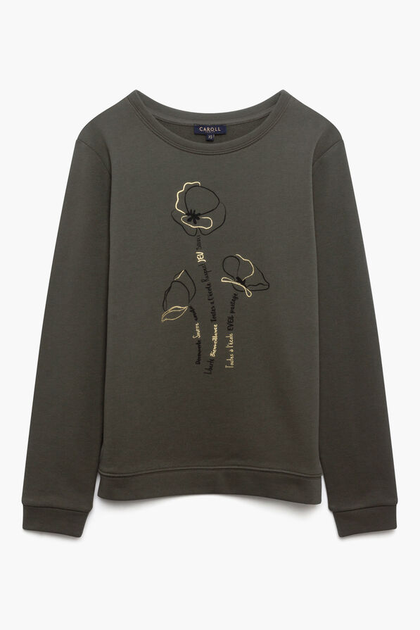 Sweat Jason vert kaki femme