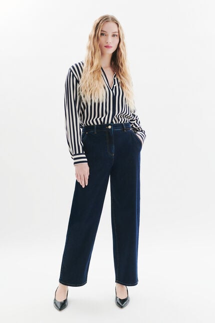 Pantalon Polairo denim double stone femme