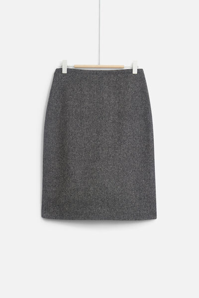 jupe agnes gris fonce femme