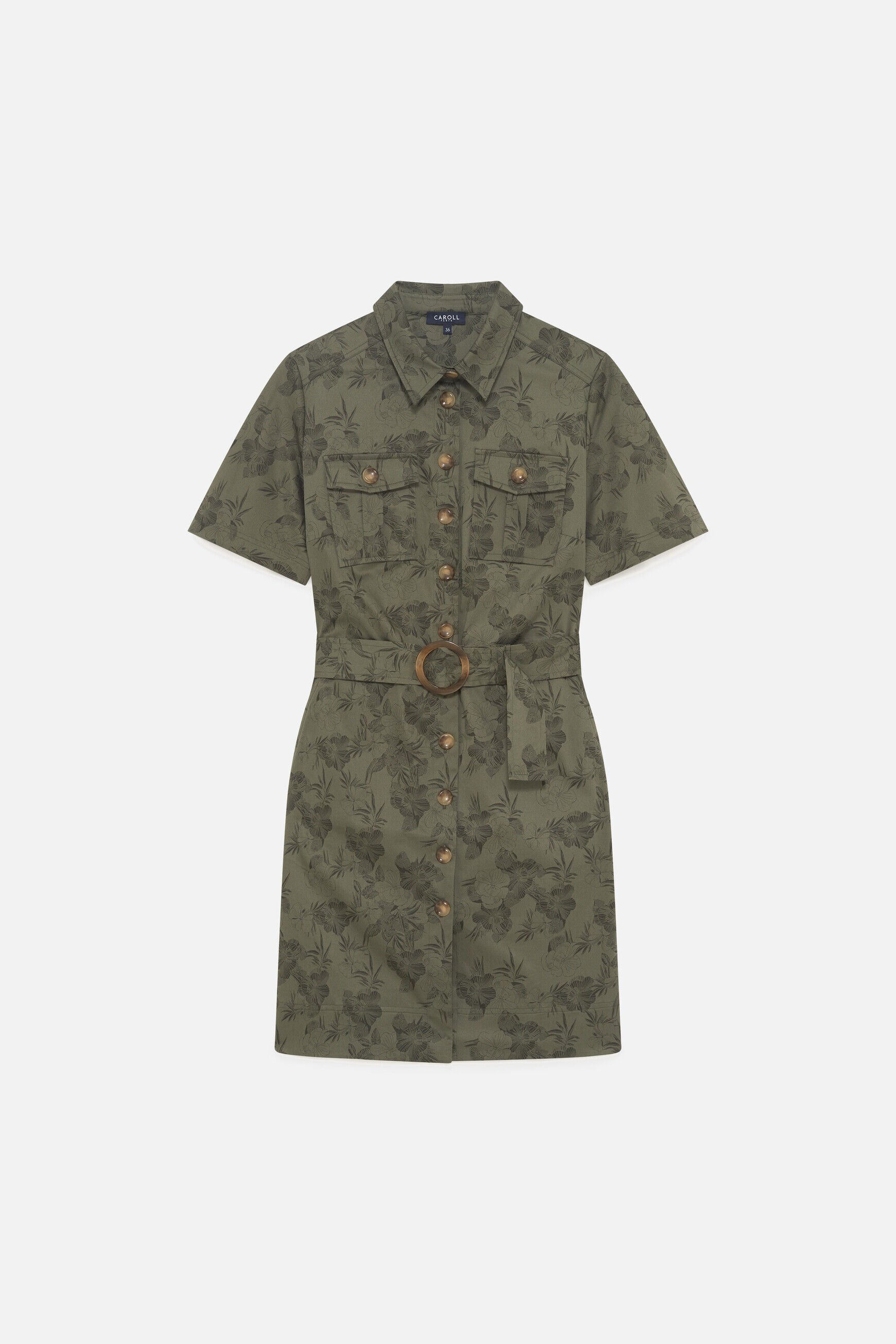 Robe Rsonia vert kaki femme