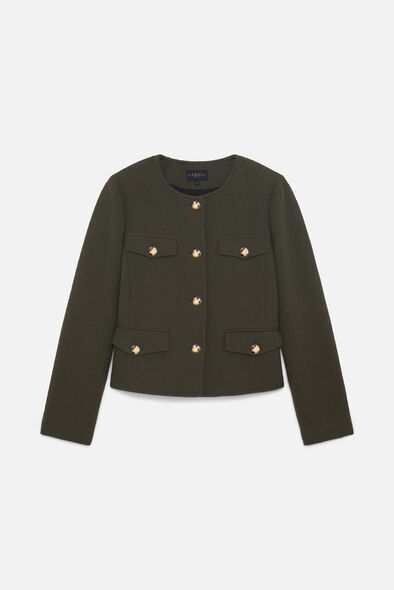 Veste Vegetal vert kaki femme