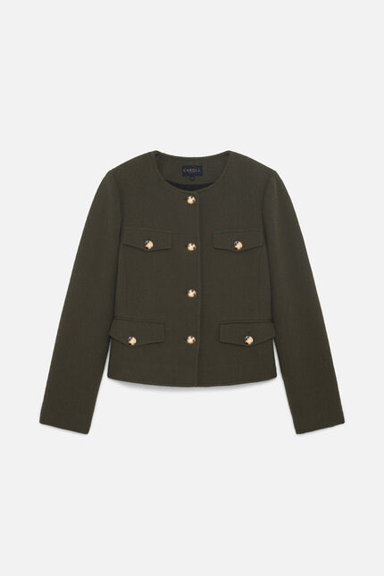 Vegetal Jacke khakigrün damen