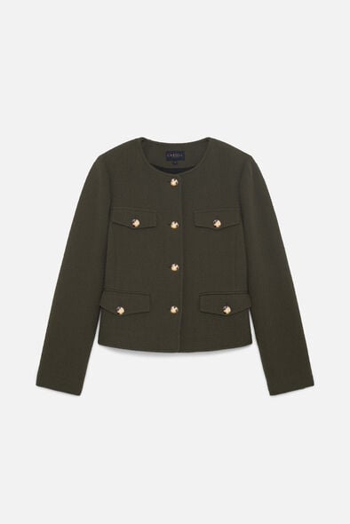 veste vegetal vert kaki femme Veste Vegetal vert kaki femme