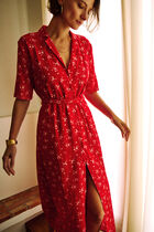 Rtifanny dress red woman