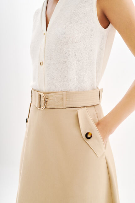 Jupinette rok taupe vrouw