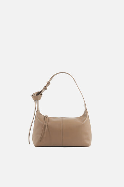 Bolso soane en cuir naturel beige mujer