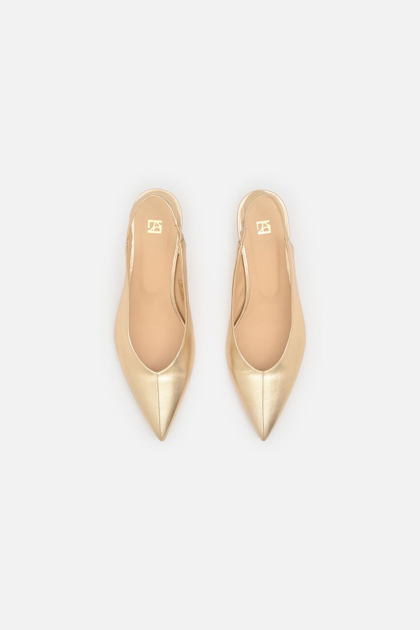 Sandales Escarpi2 en cuir naturel couleur or femme