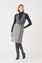 Juliana 100% wool skirt grey woman