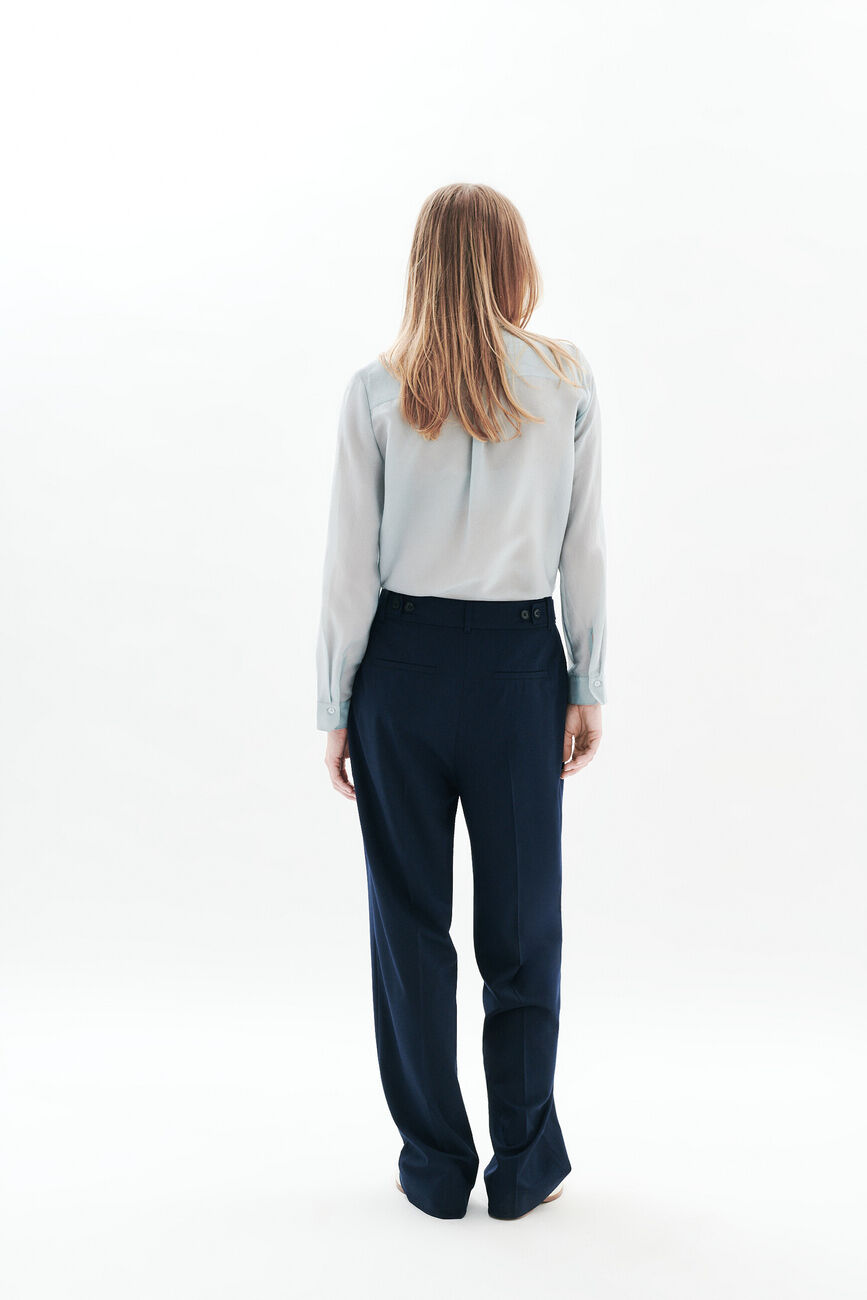 Pliage trousers navy blue woman