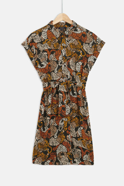 robe bonnie marron fonce femme