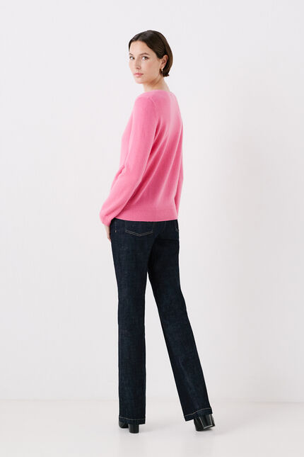 Pull marianne2 100 % cachemire rose femme