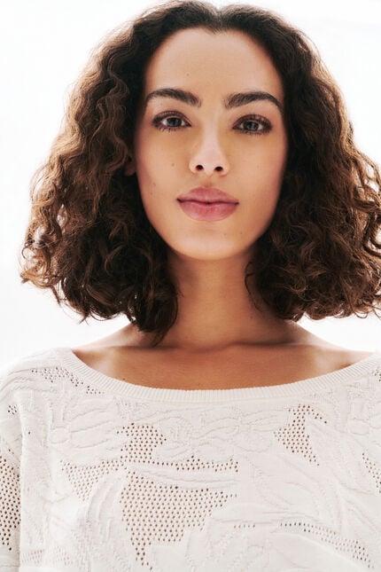 Pull Mialie blanc femme