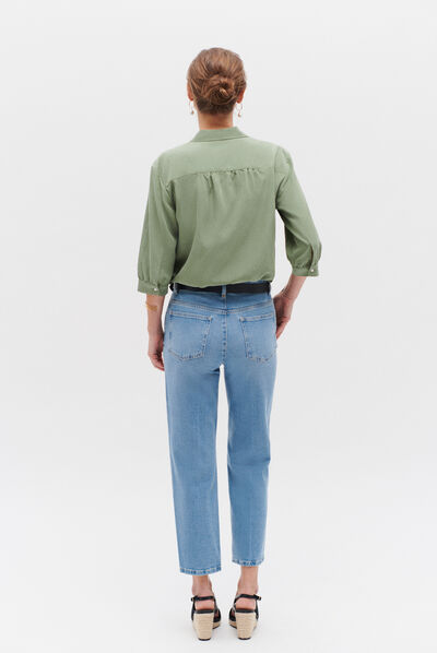 jean come denim baby bleu femme