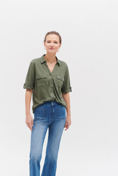 chemise estela vert kaki femme