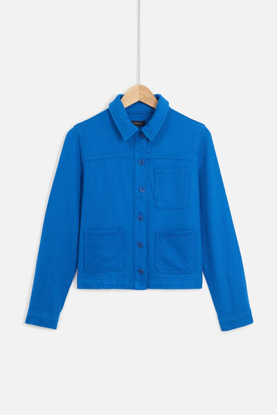 veste minata bleu electrique femme