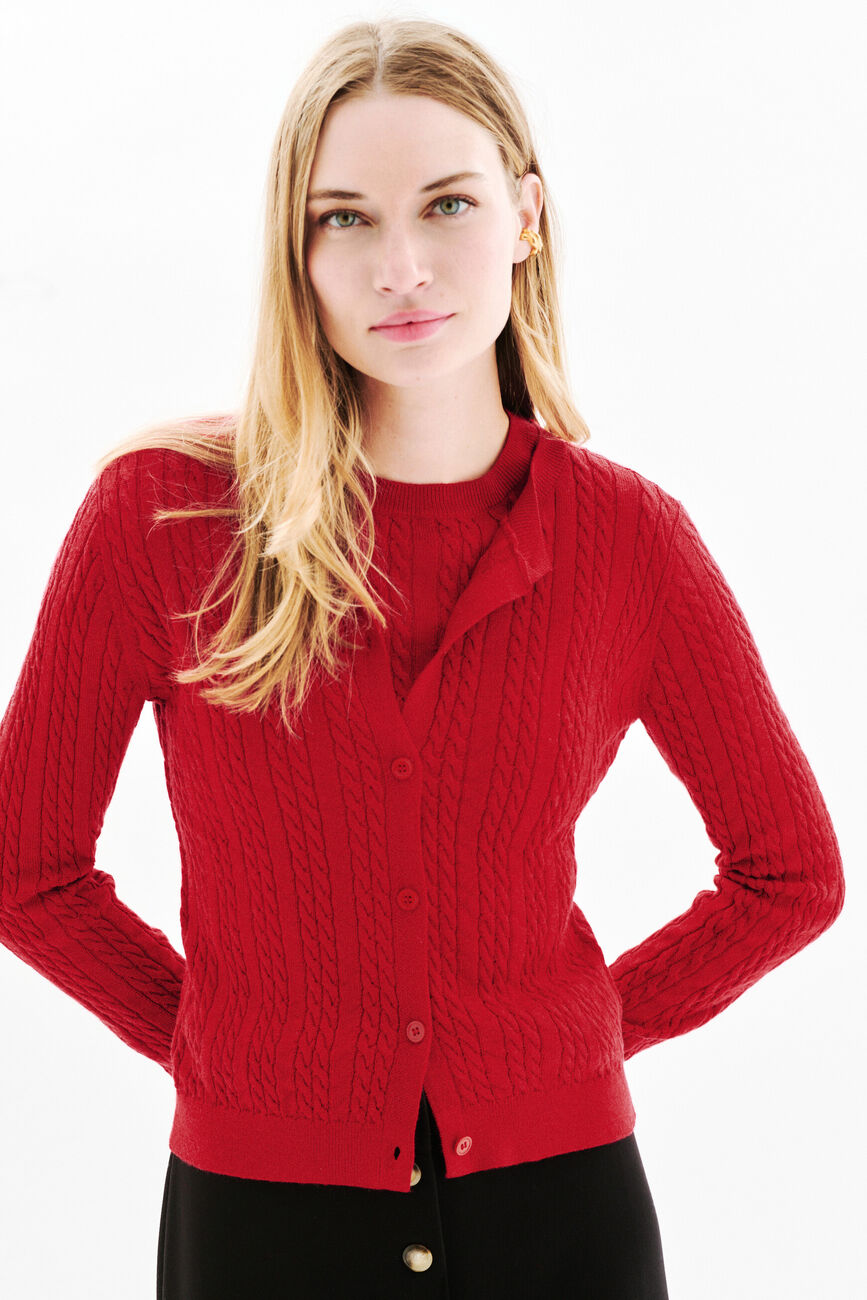 Gilet Mjules rouge femme