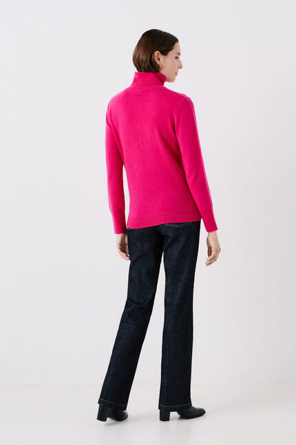 pull dylan b 100% cachemire rose femme