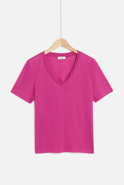 Tshirt tini violet femme