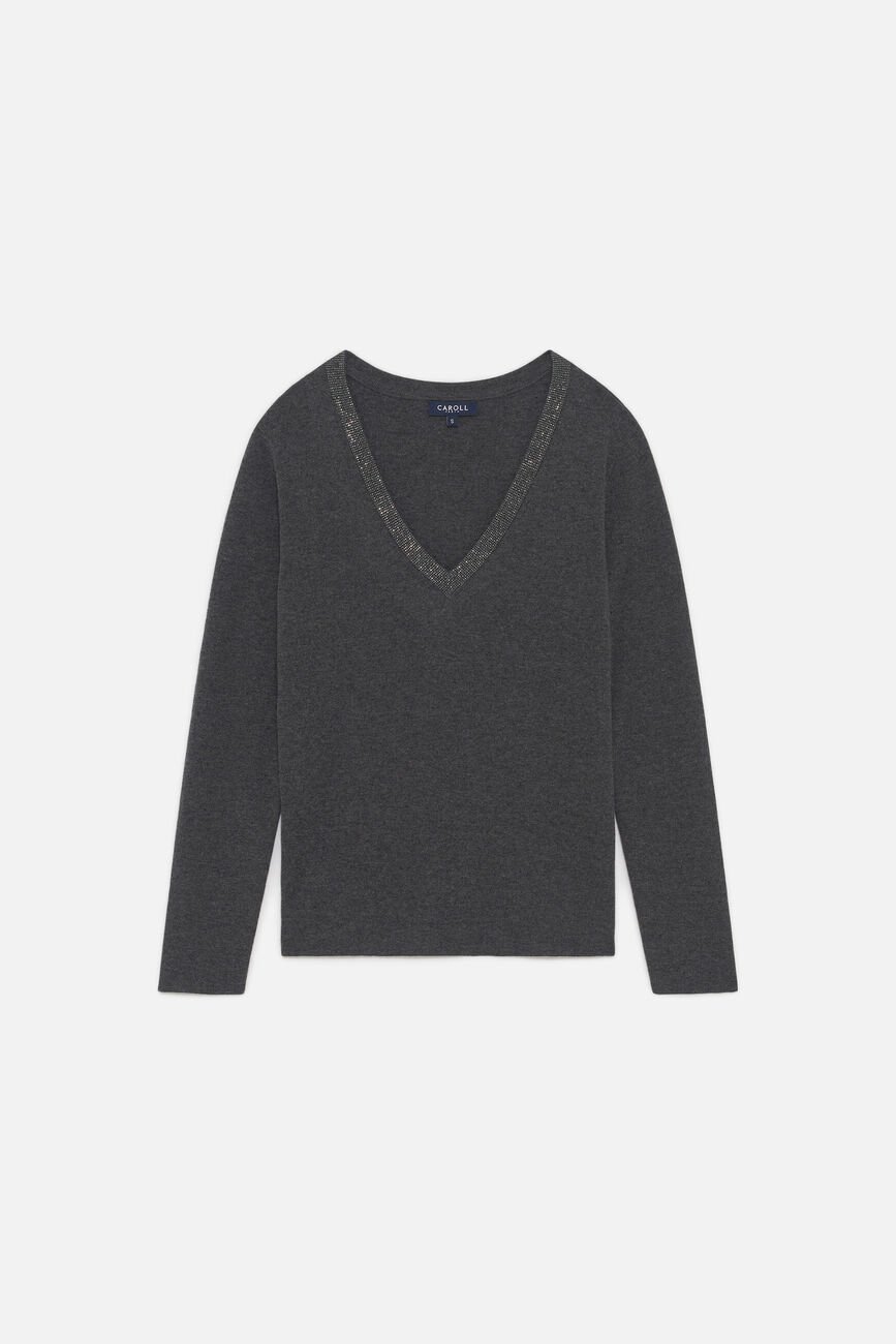 Maglione Minnie grigio donna