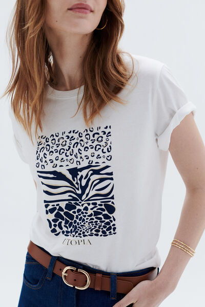 T-shirt taho ivoire femme