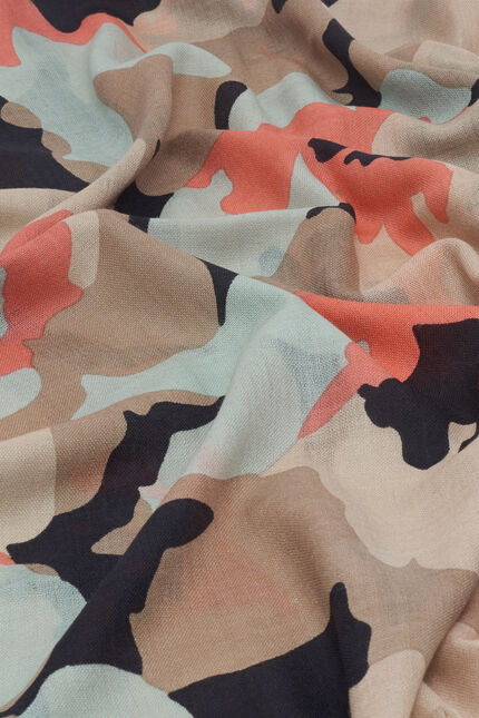 Foulard lorie 100% laine sable femme