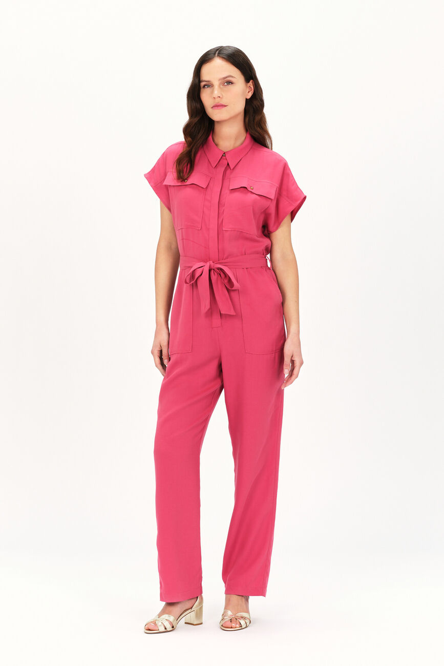 Carmen jumpsuit dark red woman