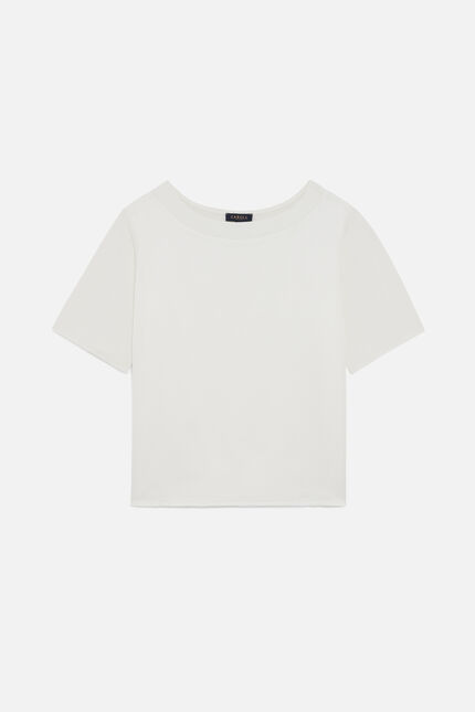 T-shirt trosi ivoire femme