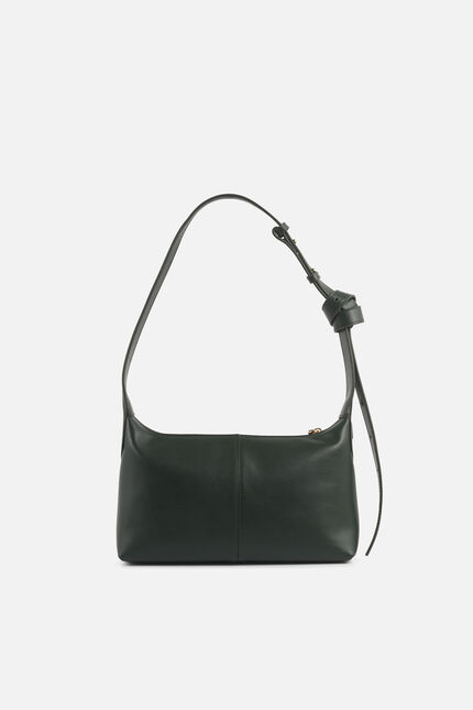 Sac Soa en cuir naturel vert kaki femme