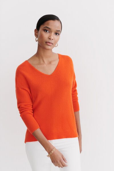 pull thelma orange femme