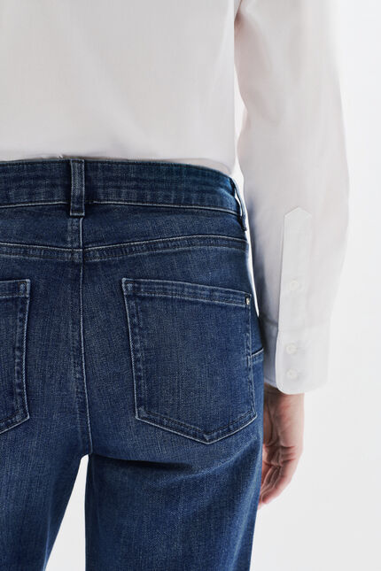 Pantalon Pcomelongjean2 denim stone femme