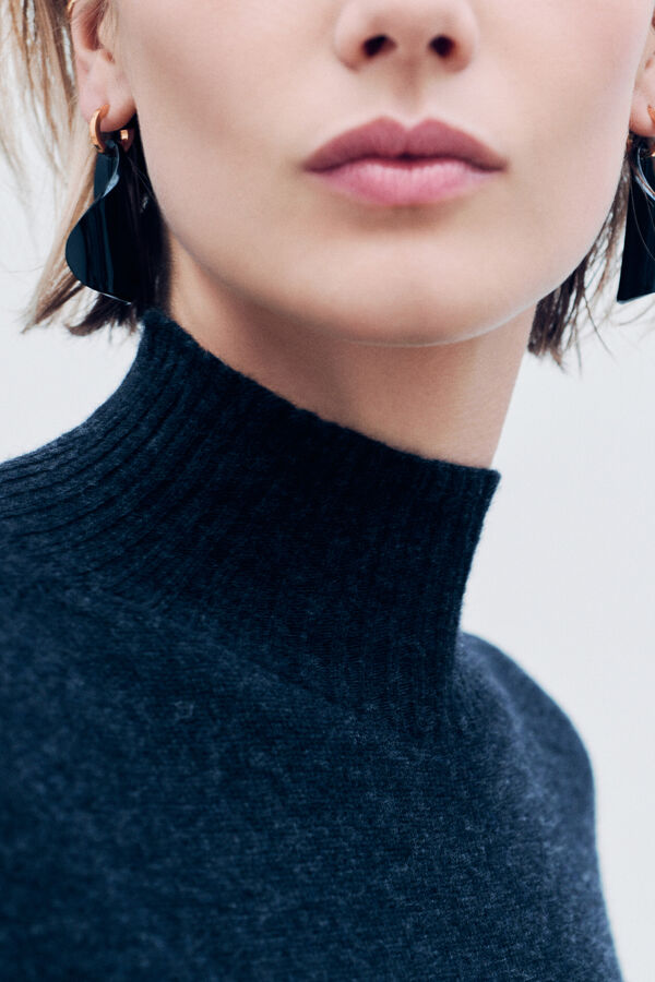 Jurk Rnora made in Italy donkergrijs vrouw
