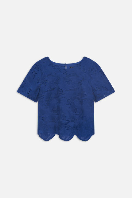 Blouse Calvie bleu roi femme