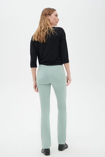 pantalon droit darling vert clair femme