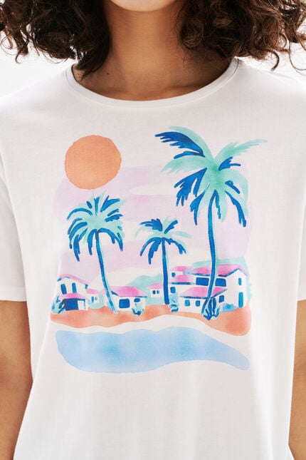 T-shirt Tim-Transat ecru femme