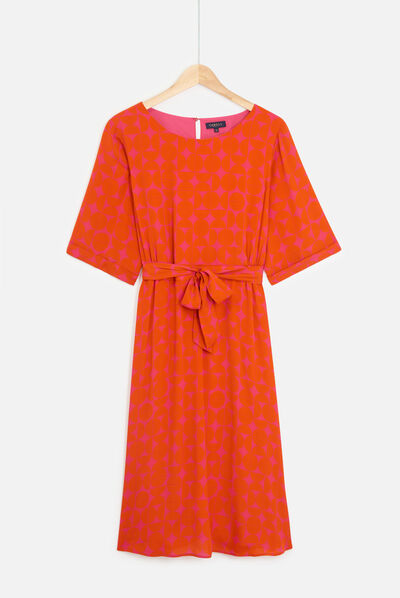 robe tamara orange femme
