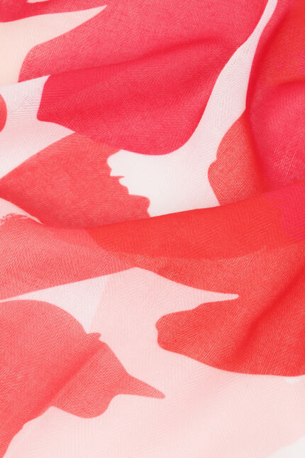 Foulard Lylia rose femme