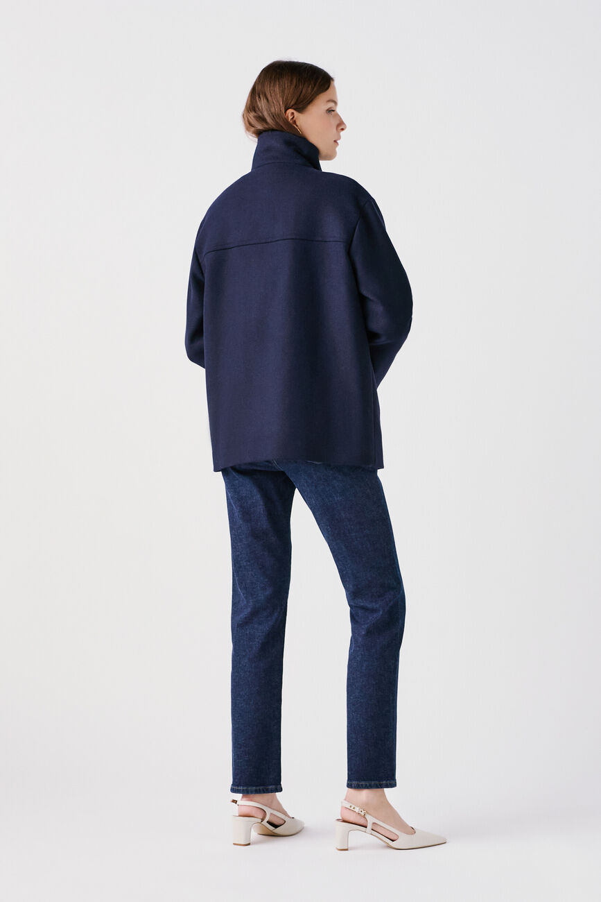 Coat gomain2 navy blue woman