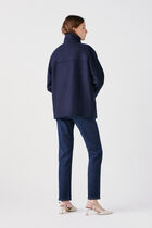 Coat gomain2 navy blue woman