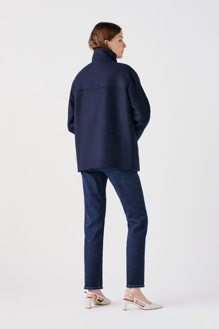 Manteau gomain2 bleu marine femme