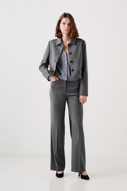 Giacca voyelle grigio scuro donna