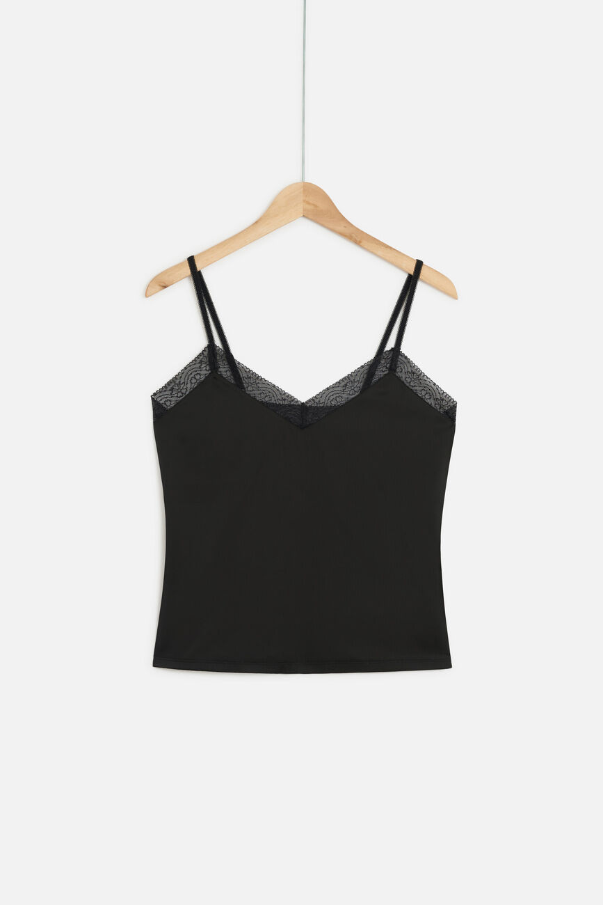 canotta clea nero donna