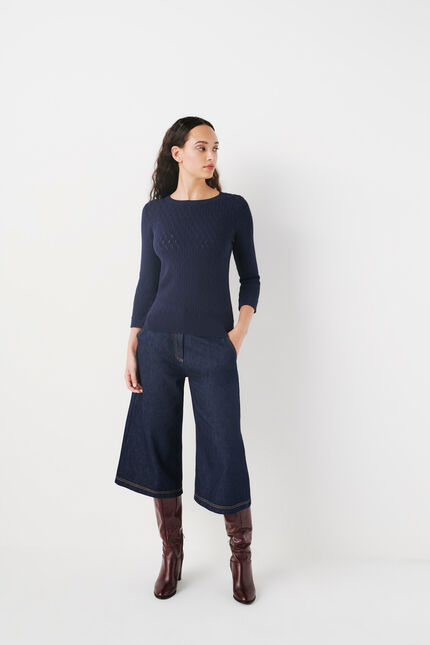 maglione mjulietta blu navy donna