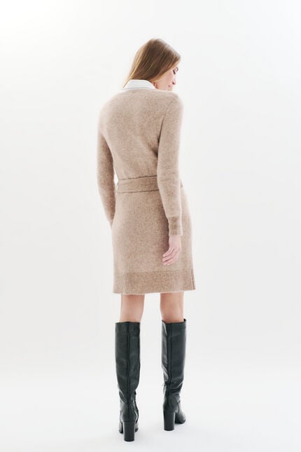 robe rmila marron clair femme Robe Rmila marron clair femme