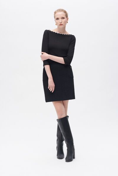 T-shirt twilly noir femme