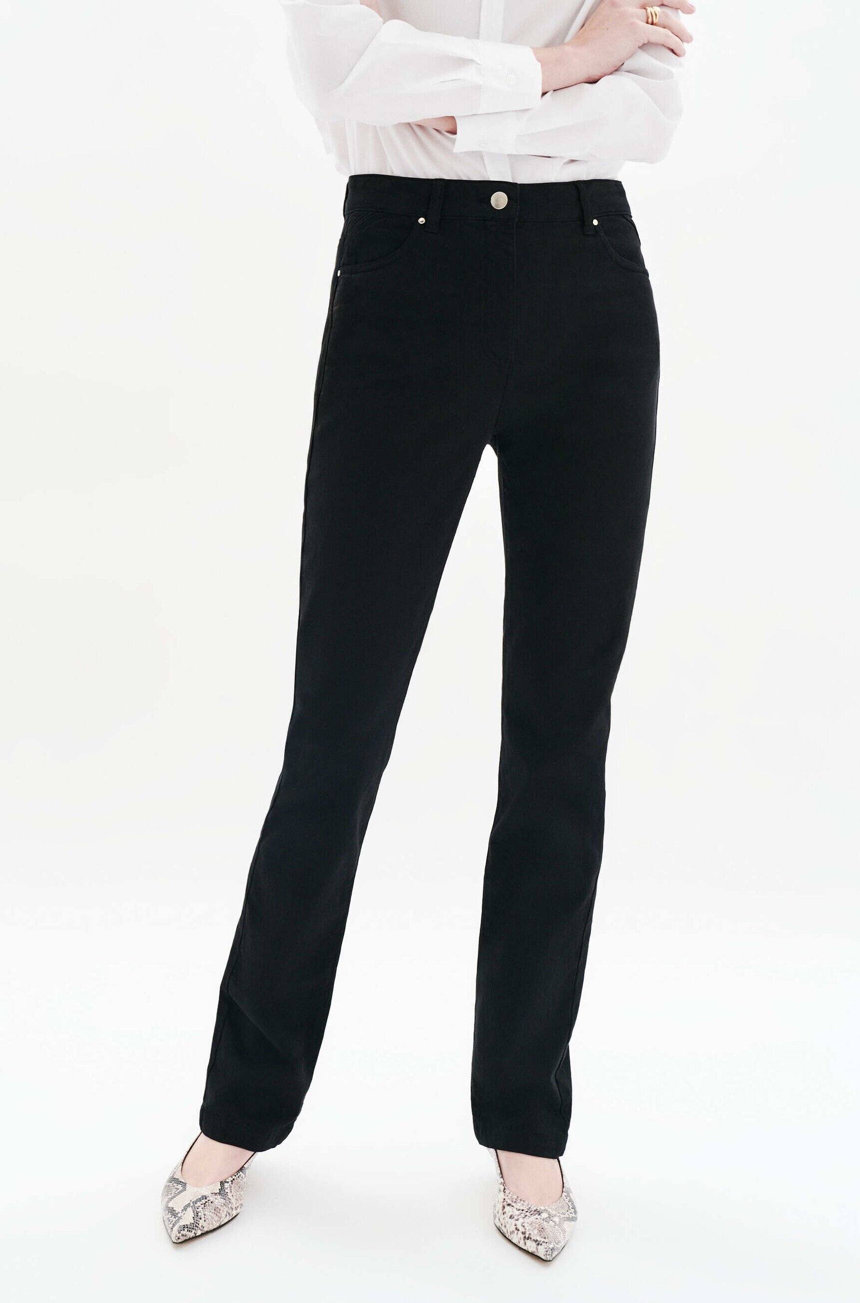 pantalon droit darling noir femme