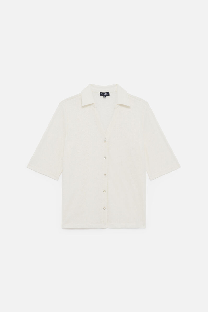 T-shirt Tevelina ecru femme